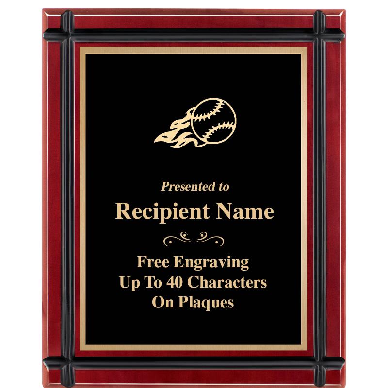 8"x10" ROSEWOOD GROOVE PLAQUE