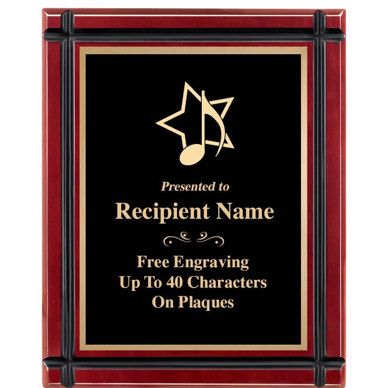8"x10" ROSEWOOD GROOVE PLAQUE