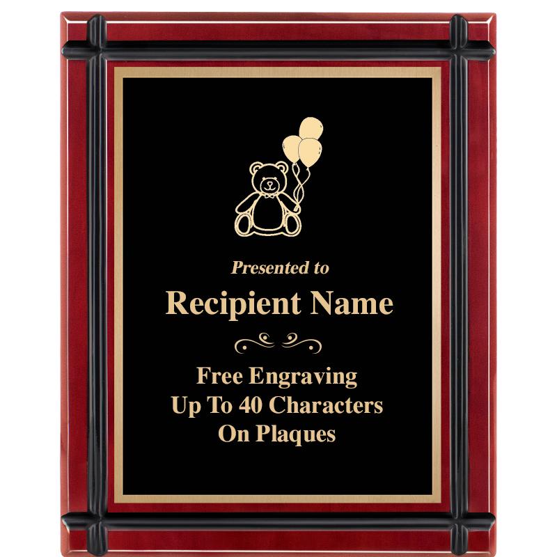 8"x10" ROSEWOOD GROOVE PLAQUE