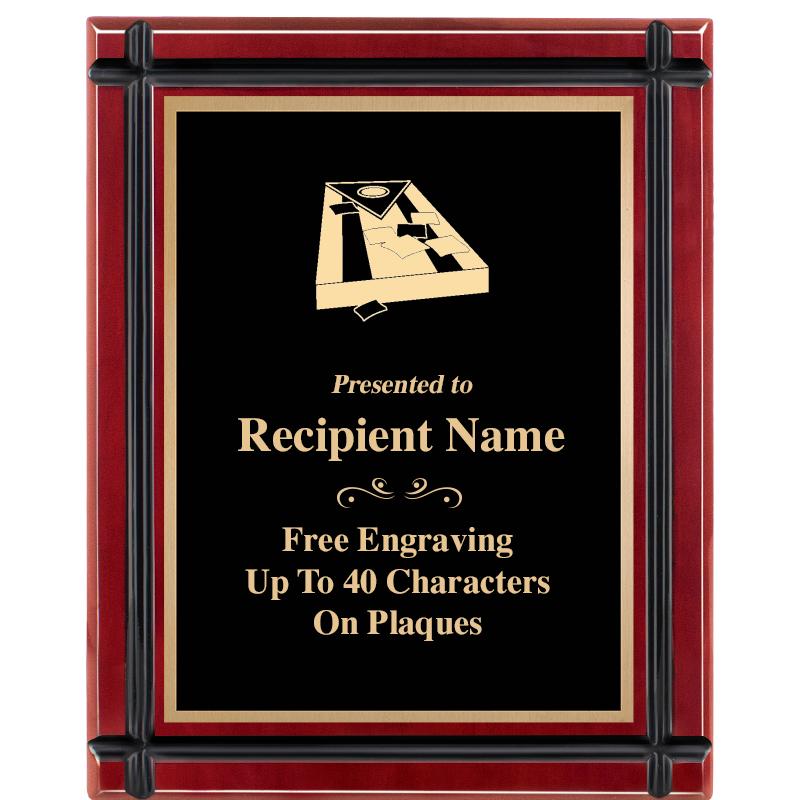 8"x10" ROSEWOOD GROOVE PLAQUE