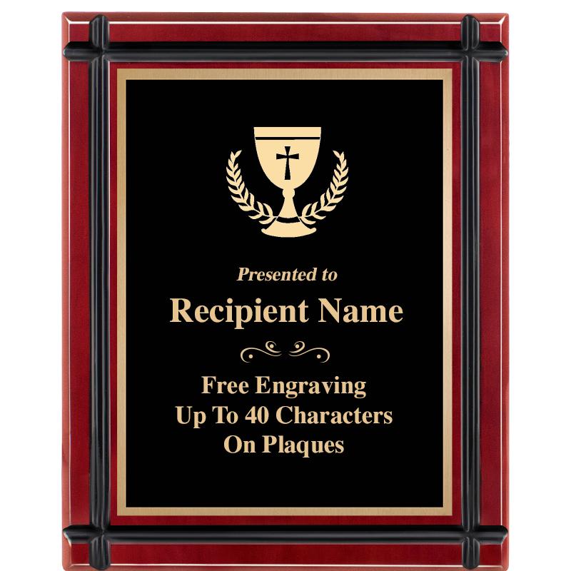 8"x10" ROSEWOOD GROOVE PLAQUE