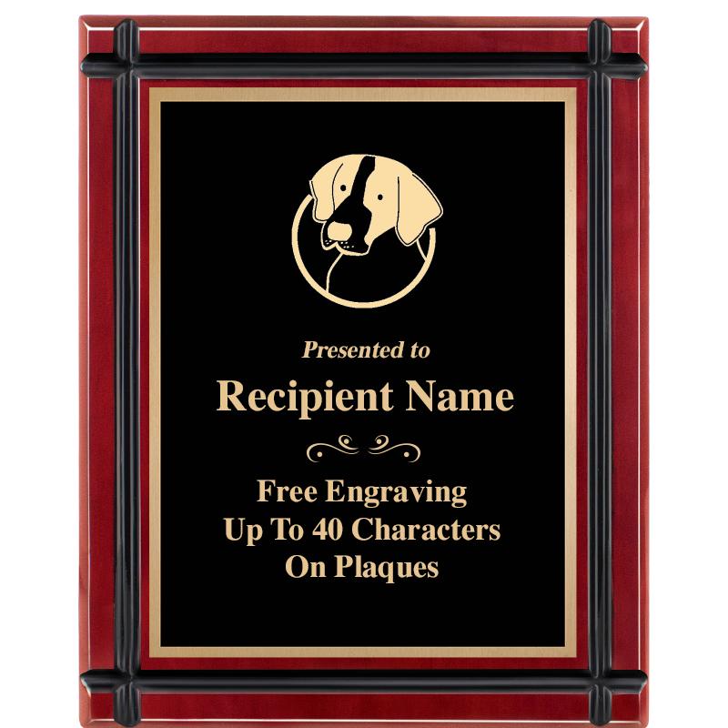 8"x10" ROSEWOOD GROOVE PLAQUE