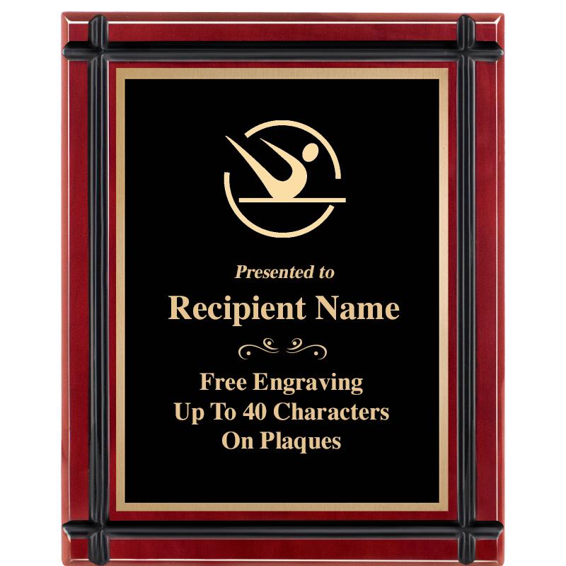 8"x10" ROSEWOOD GROOVE PLAQUE