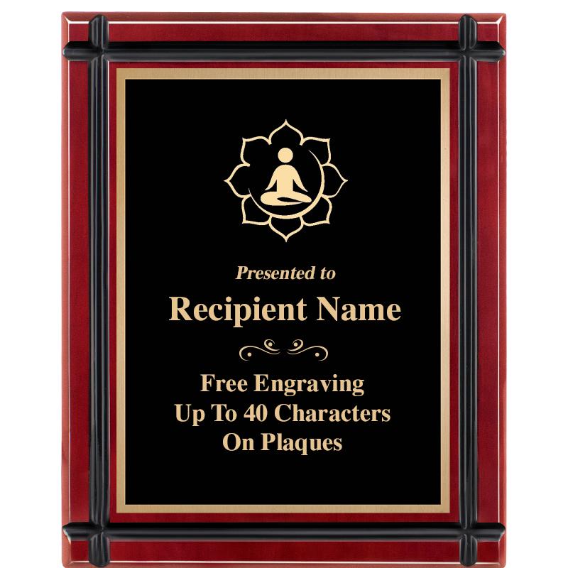 8"x10" ROSEWOOD GROOVE PLAQUE