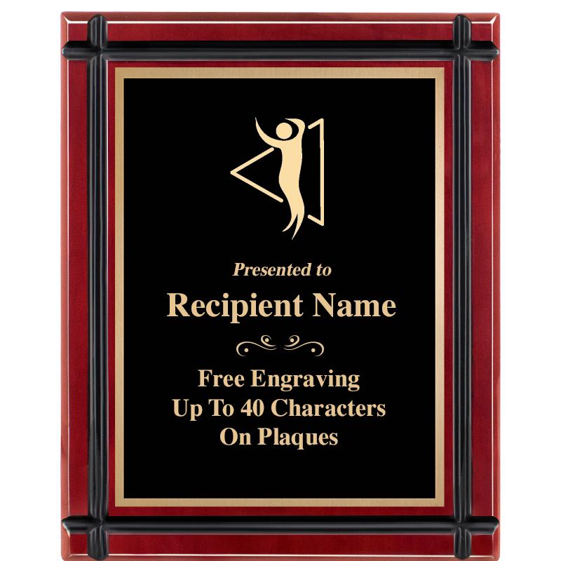 8"x10" ROSEWOOD GROOVE PLAQUE