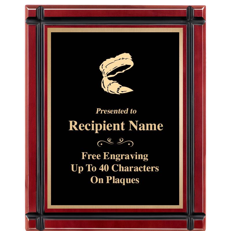 8"x10" ROSEWOOD GROOVE PLAQUE