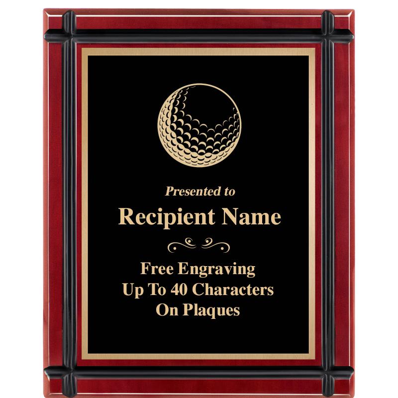 8"x10" ROSEWOOD GROOVE PLAQUE