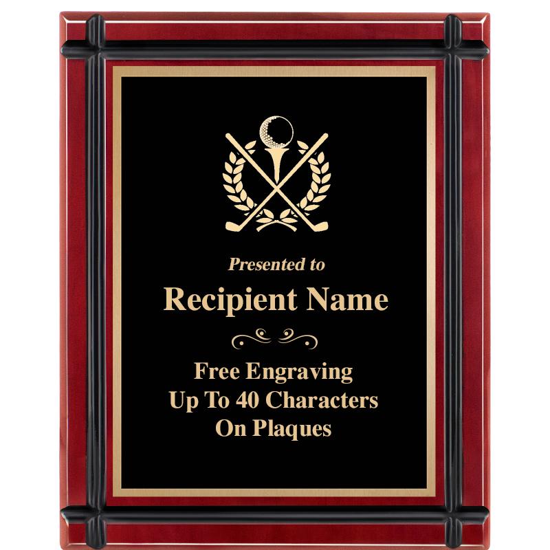 8"x10" ROSEWOOD GROOVE PLAQUE