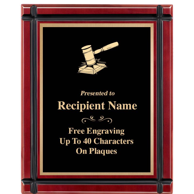 8"x10" ROSEWOOD GROOVE PLAQUE