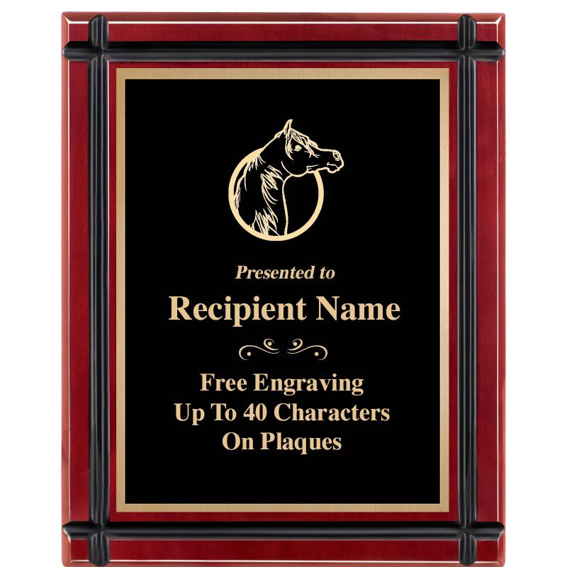 8"x10" ROSEWOOD GROOVE PLAQUE