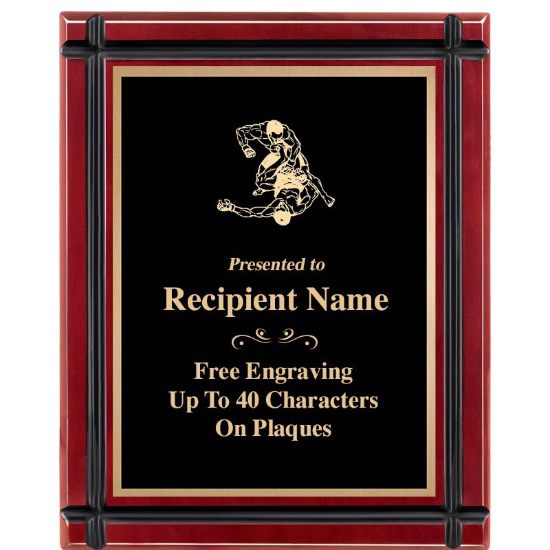 8"x10" ROSEWOOD GROOVE PLAQUE