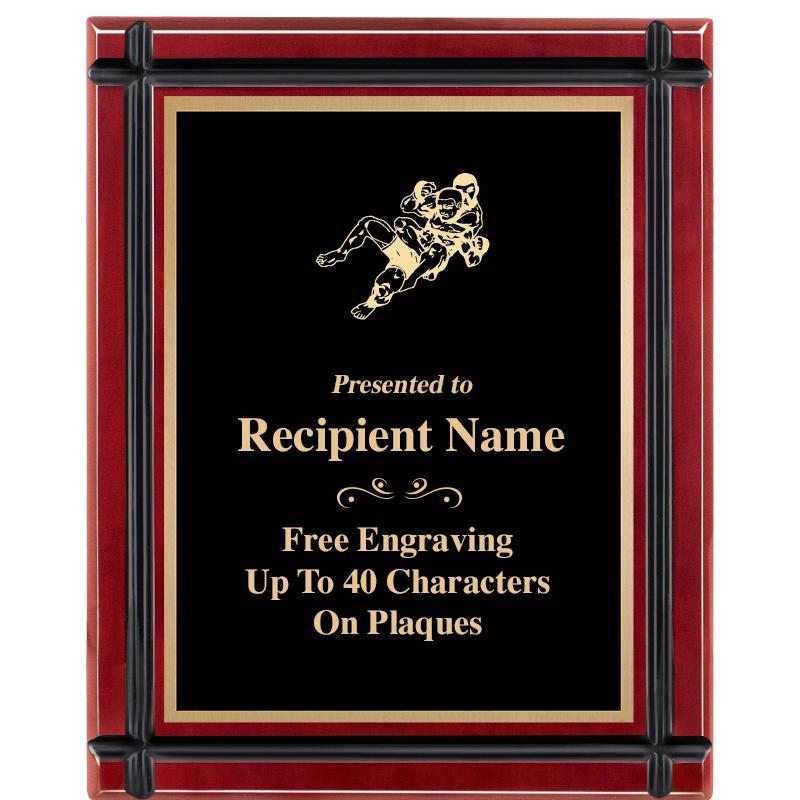 8"x10" ROSEWOOD GROOVE PLAQUE