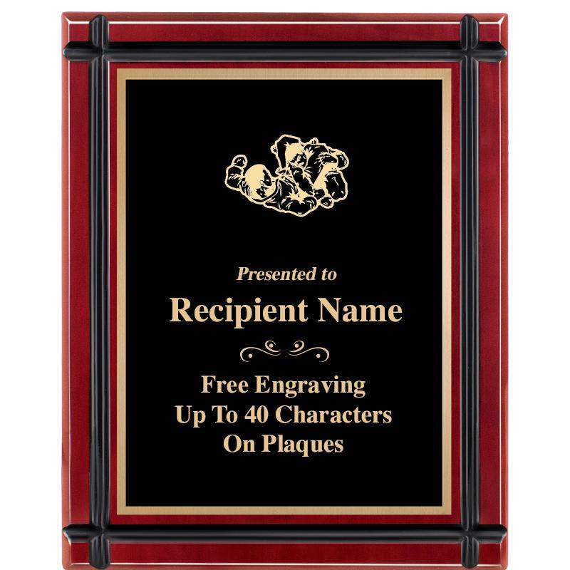 8"x10" ROSEWOOD GROOVE PLAQUE