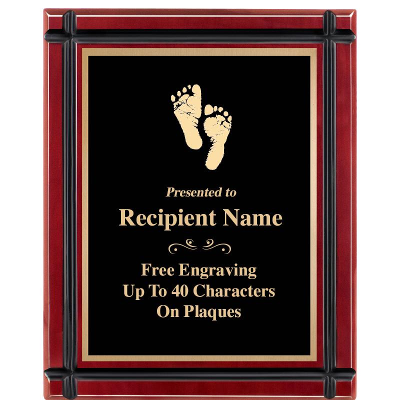 8"x10" ROSEWOOD GROOVE PLAQUE