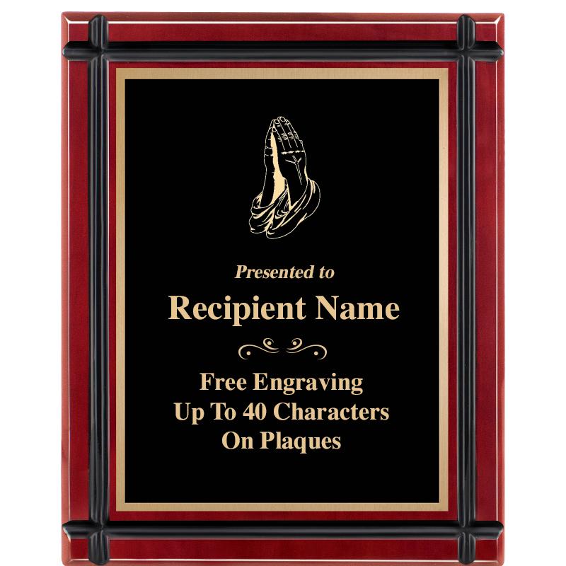 8"x10" ROSEWOOD GROOVE PLAQUE