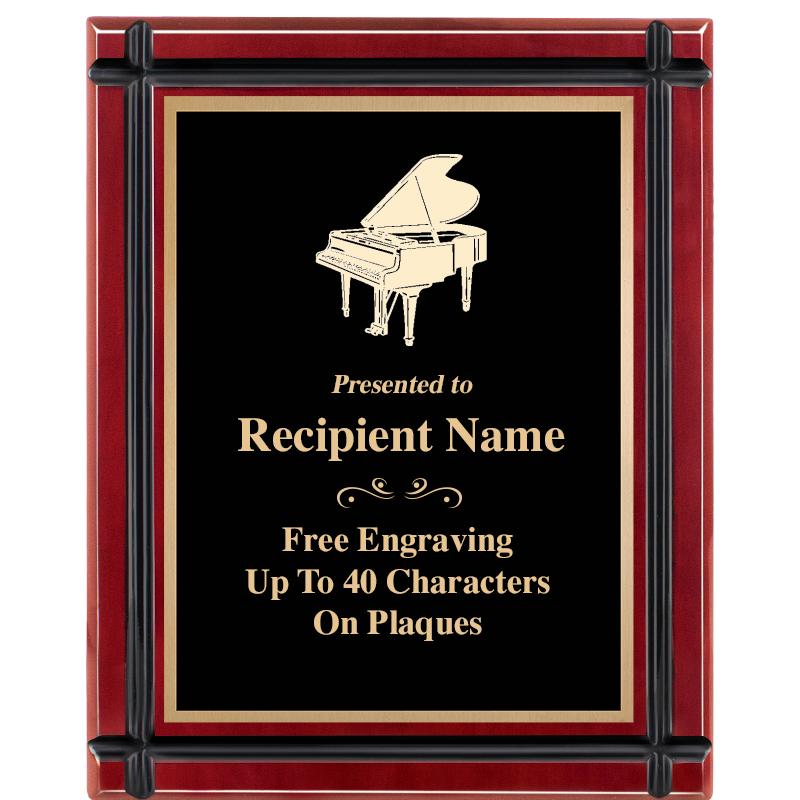8"x10" ROSEWOOD GROOVE PLAQUE
