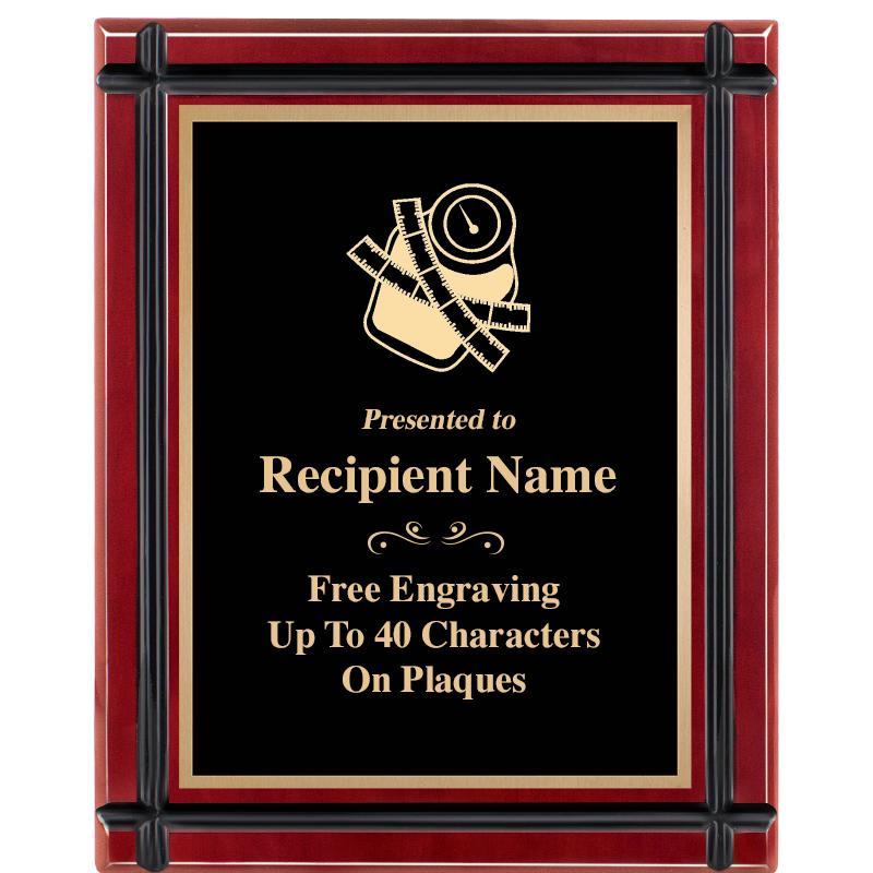 8"x10" ROSEWOOD GROOVE PLAQUE