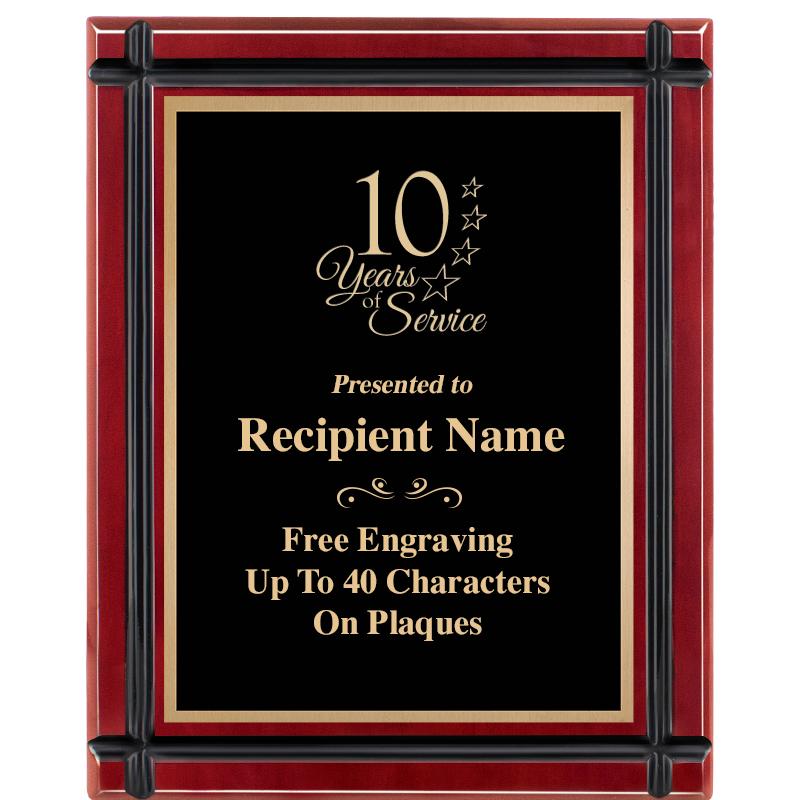 8"x10" ROSEWOOD GROOVE PLAQUE