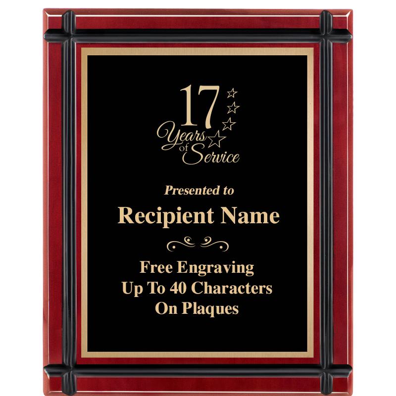 8"x10" ROSEWOOD GROOVE PLAQUE