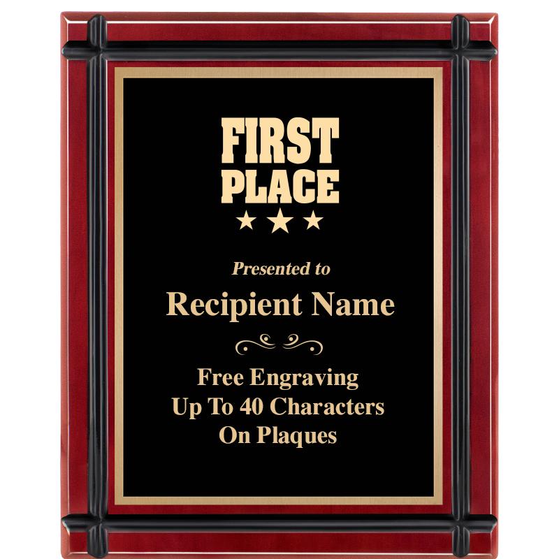 8"x10" ROSEWOOD GROOVE PLAQUE