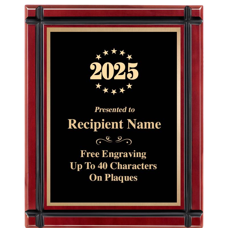 8"x10" ROSEWOOD GROOVE PLAQUE