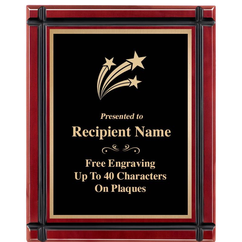 8"x10" ROSEWOOD GROOVE PLAQUE