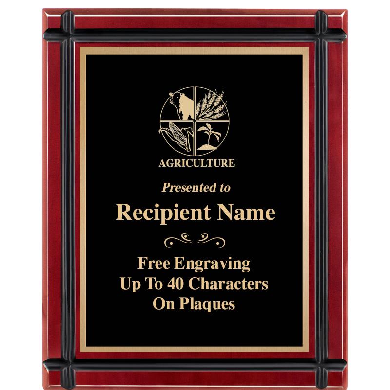 8"x10" ROSEWOOD GROOVE PLAQUE