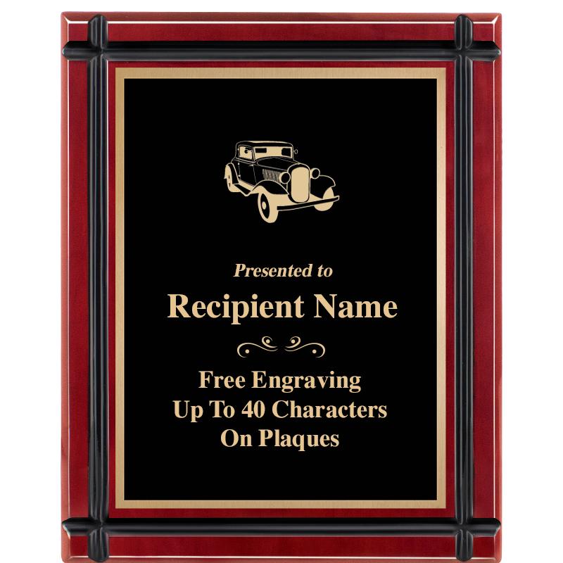 8"x10" ROSEWOOD GROOVE PLAQUE