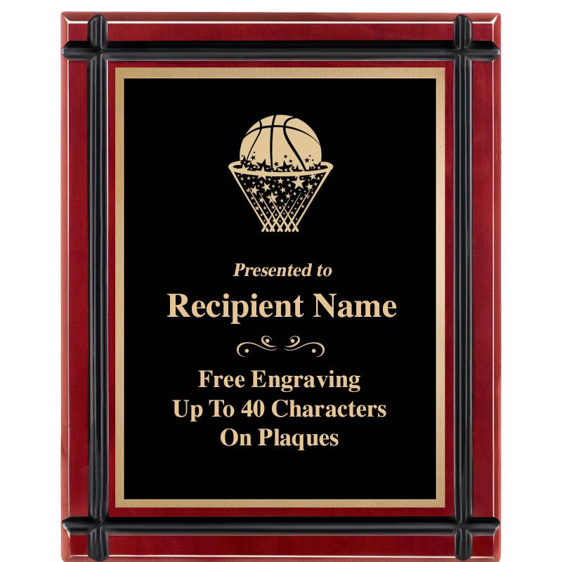 8"x10" ROSEWOOD GROOVE PLAQUE