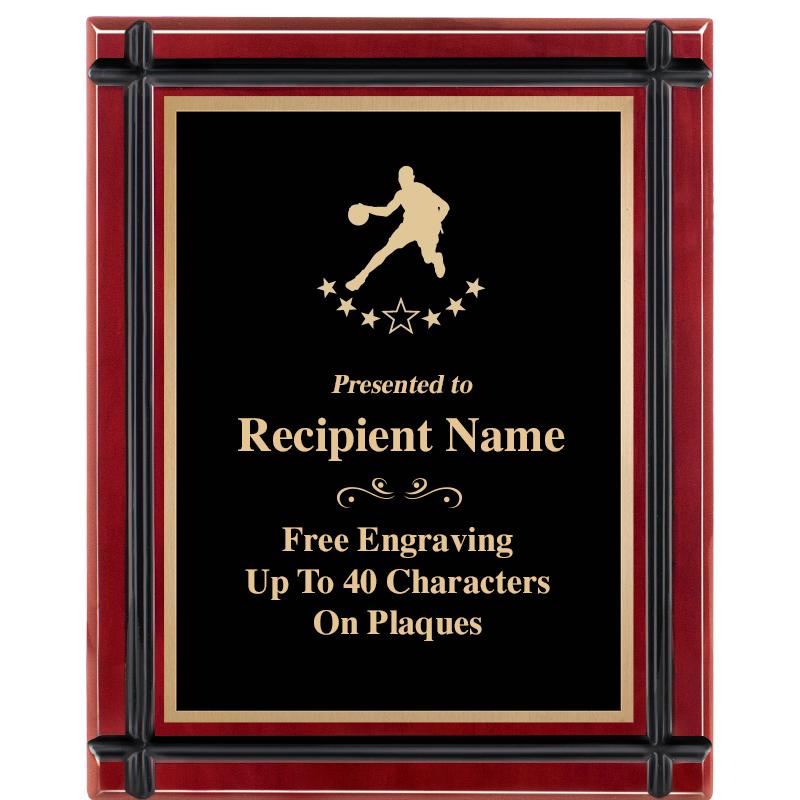 8"x10" ROSEWOOD GROOVE PLAQUE