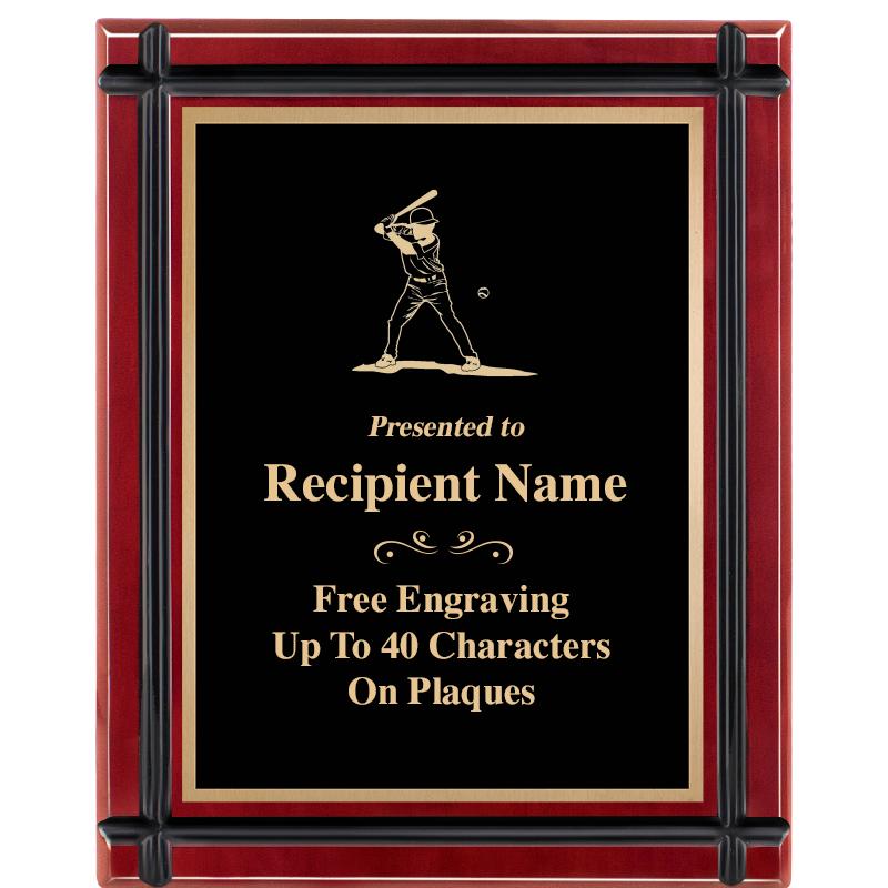 8"x10" ROSEWOOD GROOVE PLAQUE