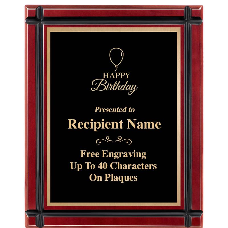 8"x10" ROSEWOOD GROOVE PLAQUE