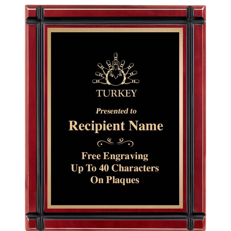 8"x10" ROSEWOOD GROOVE PLAQUE