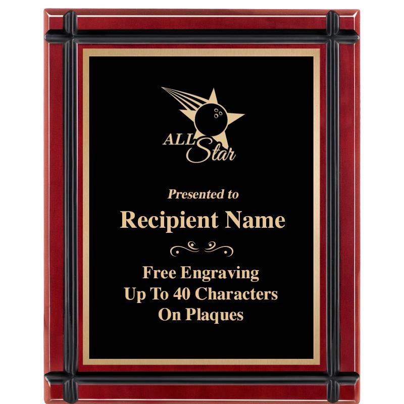 8"x10" ROSEWOOD GROOVE PLAQUE