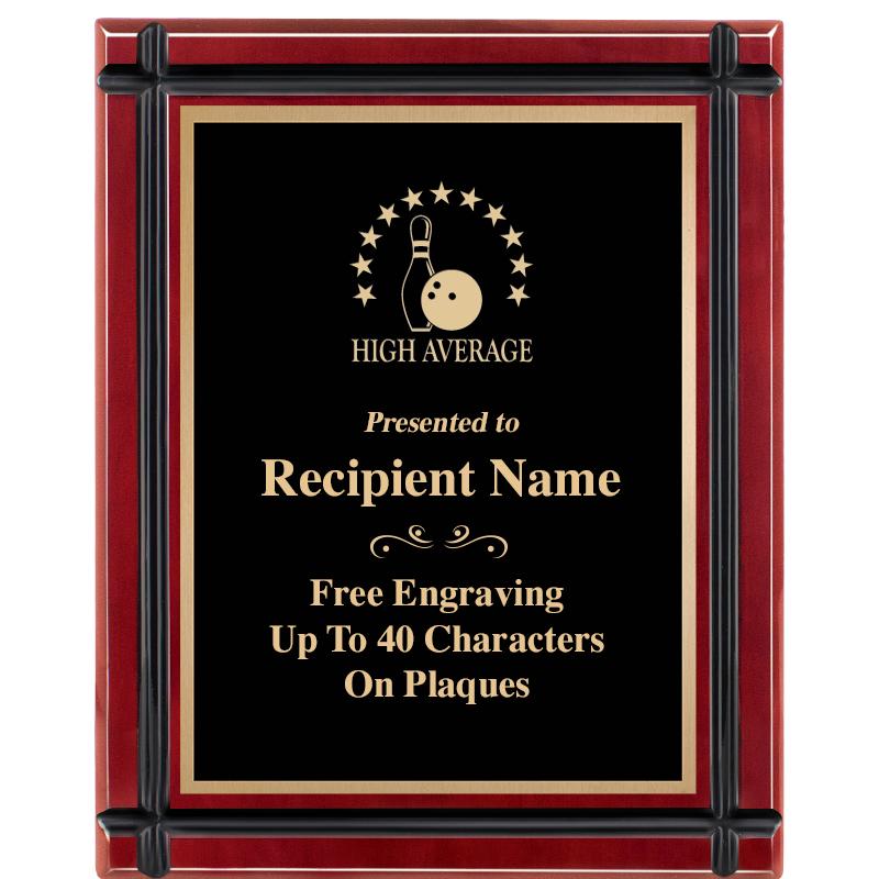 8"x10" ROSEWOOD GROOVE PLAQUE