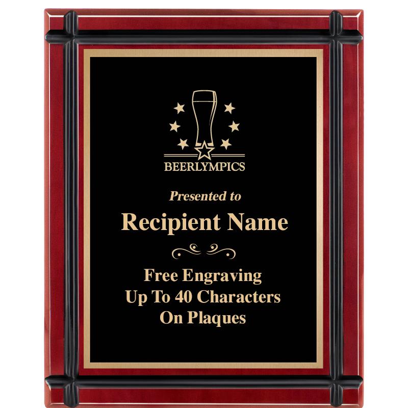 8"x10" ROSEWOOD GROOVE PLAQUE