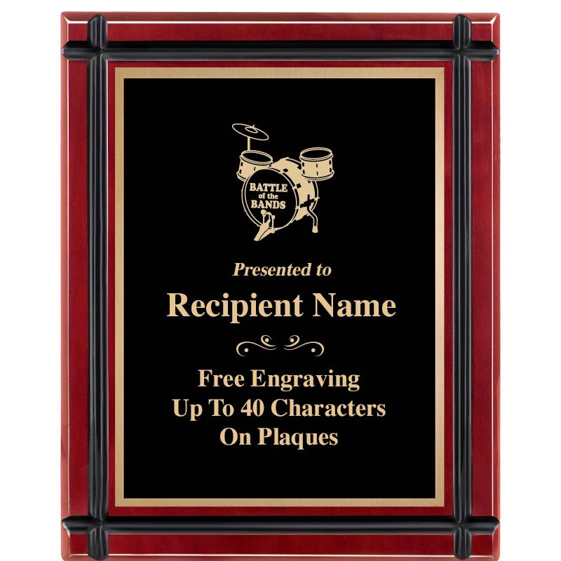 8"x10" ROSEWOOD GROOVE PLAQUE