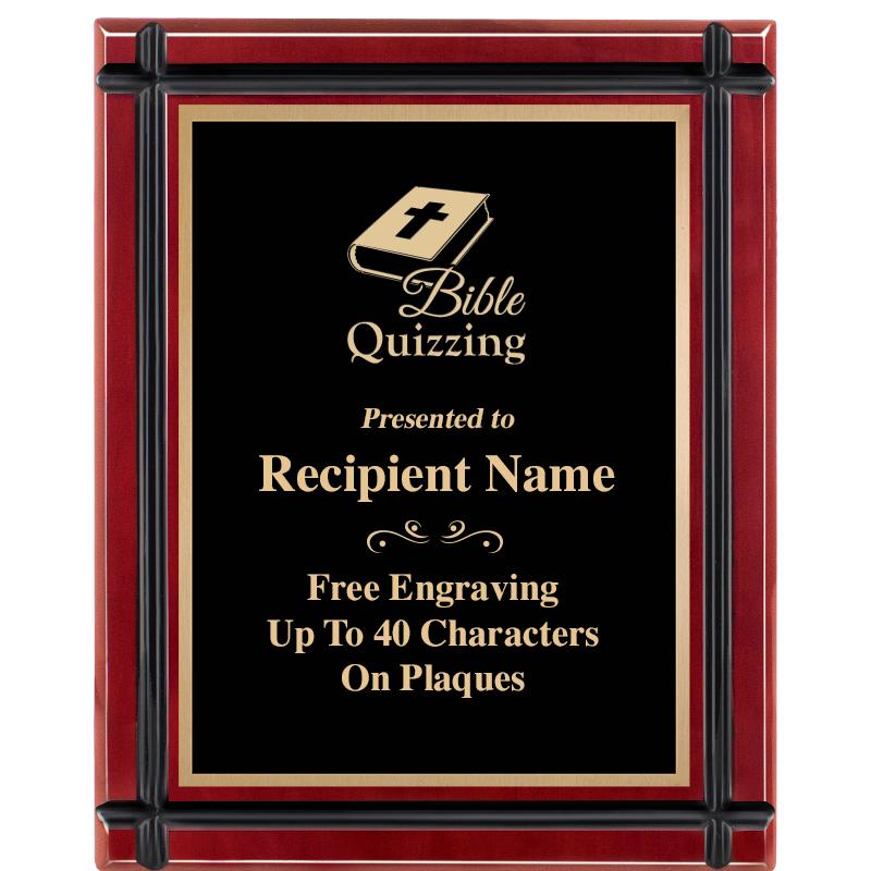 8"x10" ROSEWOOD GROOVE PLAQUE