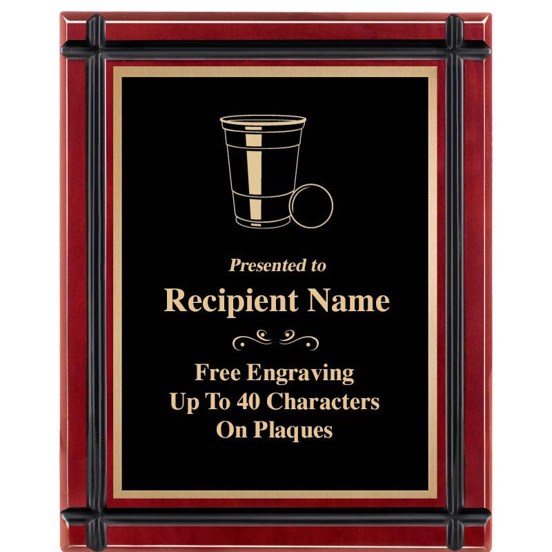 8"x10" ROSEWOOD GROOVE PLAQUE