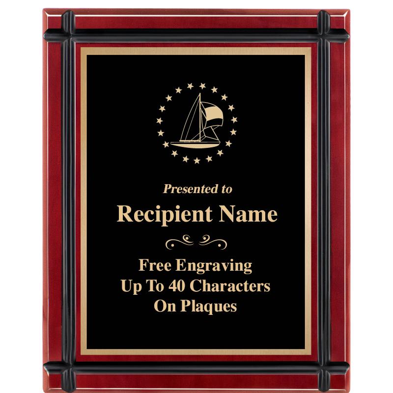 8"x10" ROSEWOOD GROOVE PLAQUE