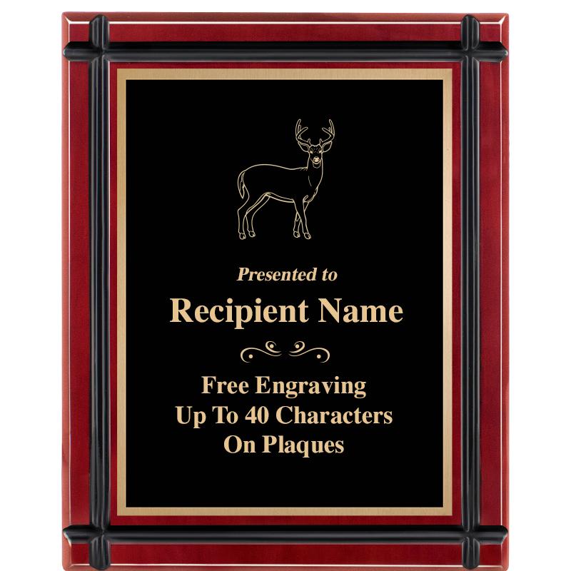 8"x10" ROSEWOOD GROOVE PLAQUE