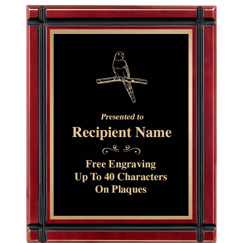 8"x10" ROSEWOOD GROOVE PLAQUE