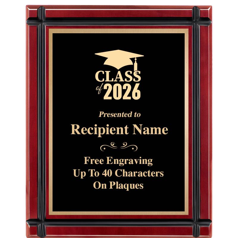 8"x10" ROSEWOOD GROOVE PLAQUE
