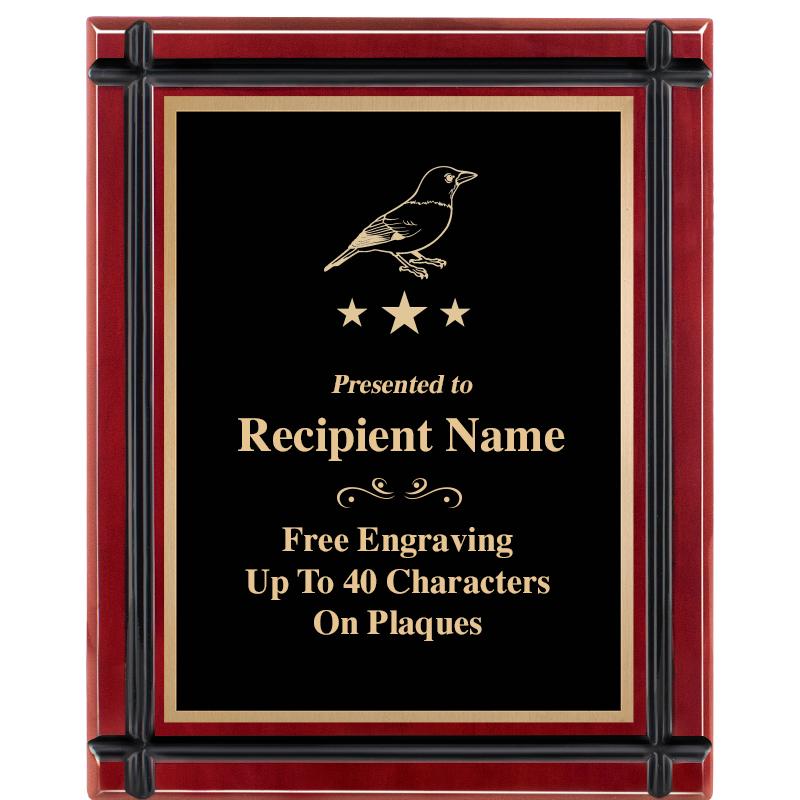 8"x10" ROSEWOOD GROOVE PLAQUE