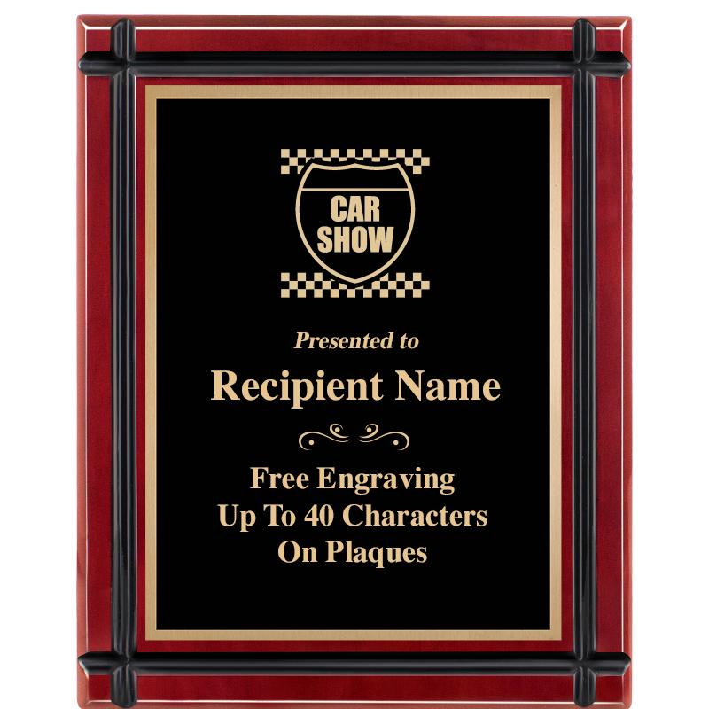 8"x10" ROSEWOOD GROOVE PLAQUE