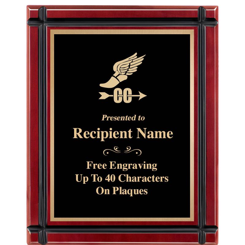 8"x10" ROSEWOOD GROOVE PLAQUE