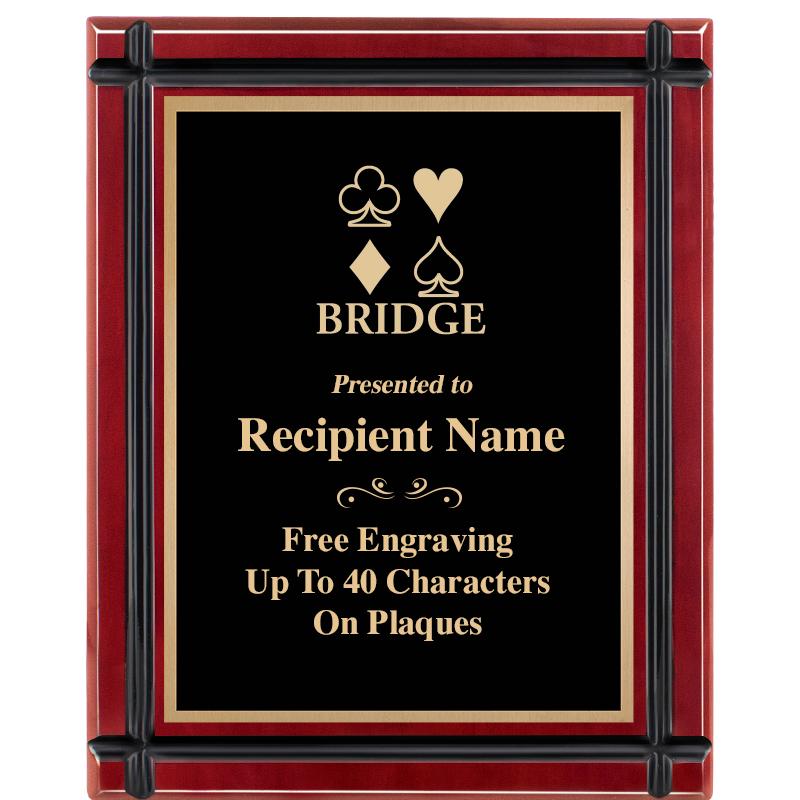 8"x10" ROSEWOOD GROOVE PLAQUE