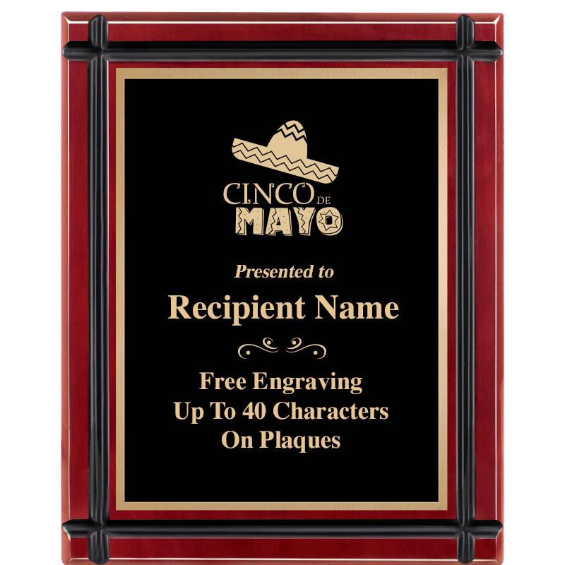 8"x10" ROSEWOOD GROOVE PLAQUE