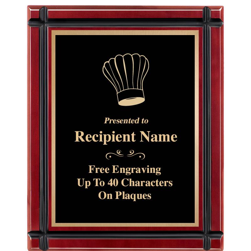 8"x10" ROSEWOOD GROOVE PLAQUE