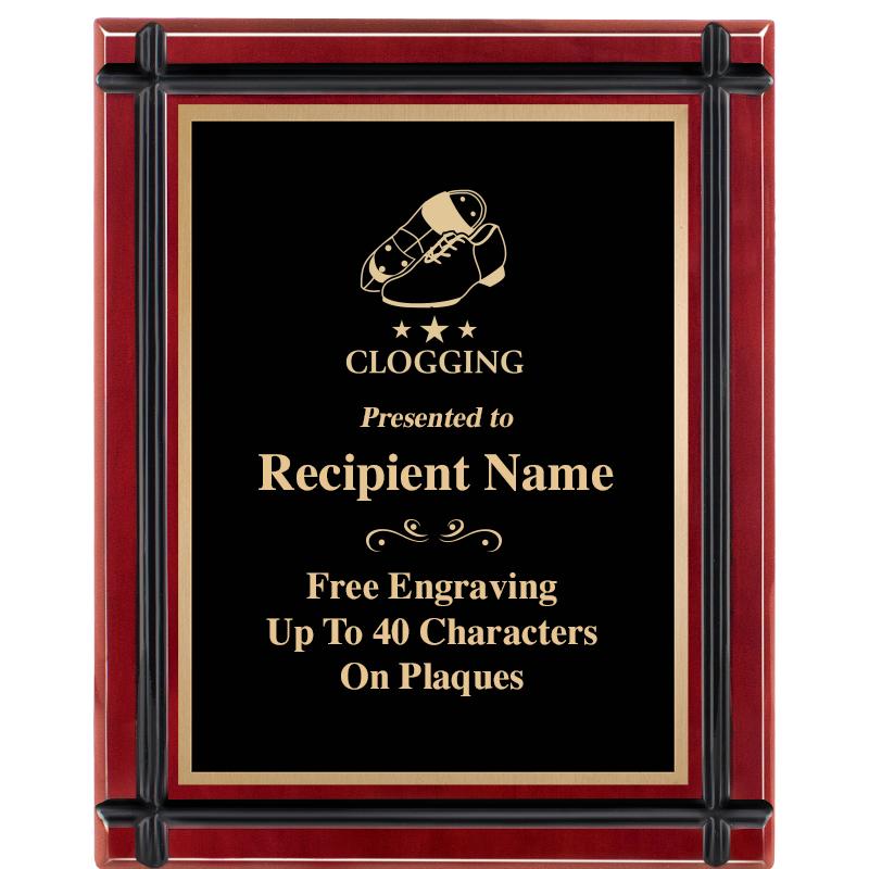 8"x10" ROSEWOOD GROOVE PLAQUE